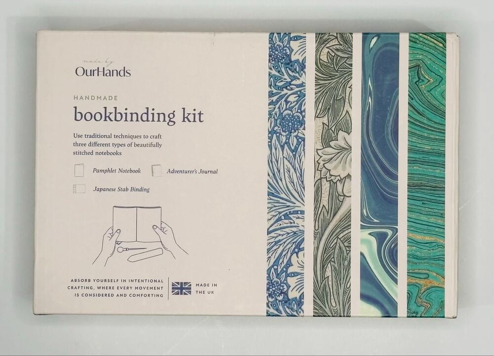 OurHands Bookbinding Kit DIY Handmade Notebook Journal Craft Set New Sealed UK